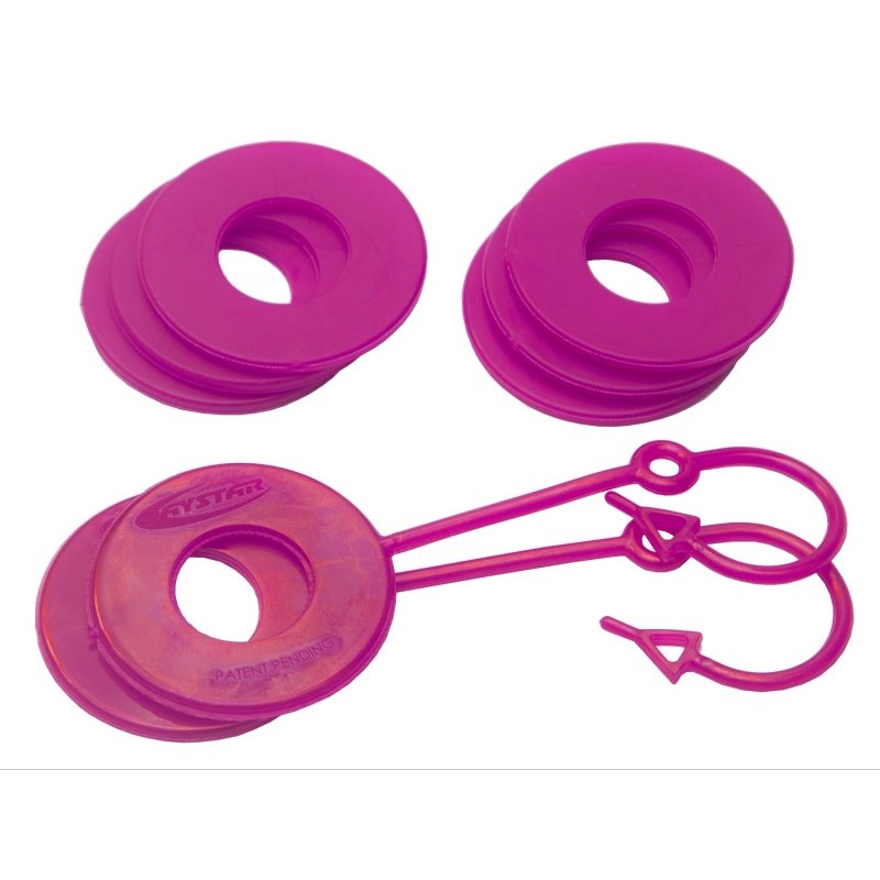 Daystar Fluorescent Pink D Ring Isolator w/Lock Washer Kit