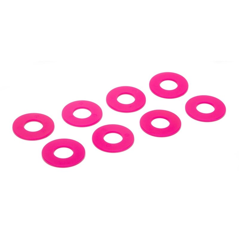 Daystar D-Ring Shackle Washers Set of 8 Fluorescent Pink