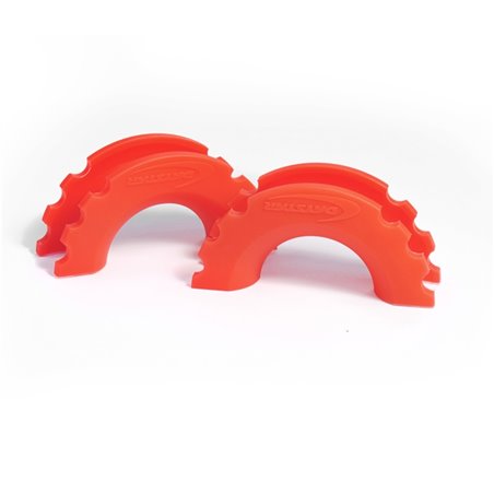 Daystar D-Ring Shackle Isolator Fluorescent Orange Pair