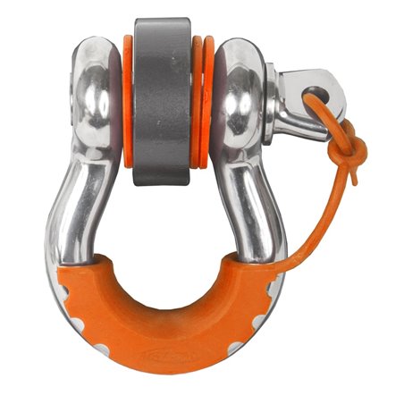 Daystar Fluorescent Orange Locking D Ring Isolator Pair