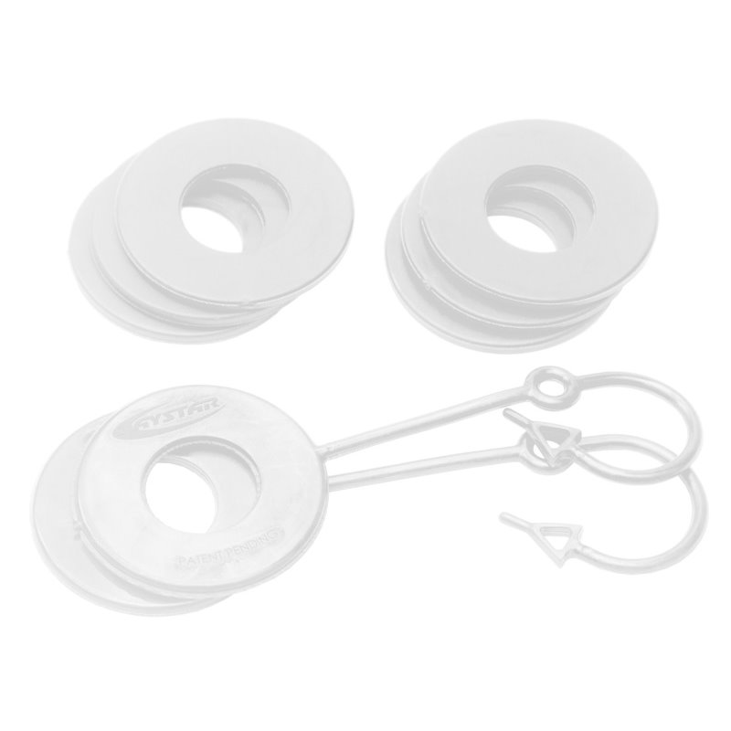 Daystar White D Ring Isolator w/Lock washer Kit