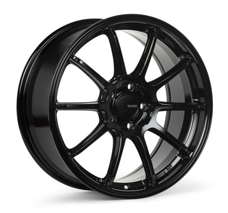 Enkei TRIUMPH 18x8.5 5x100 45mm Offset 72.6mm Bore Gloss Black Wheel