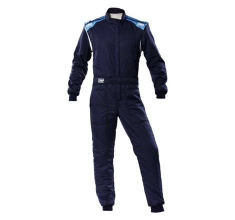 OMP First-S Overall Navy Blue/Cyan - Size 44 (Fia 8856-2018)