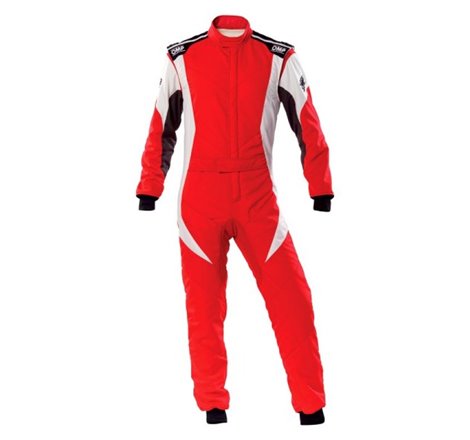 OMP First Evo Overall Red/White - Size 42 (Fia 8856-2018)