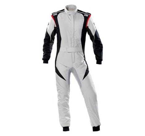 OMP First Evo Overall Silver/Black - Size 42 (Fia 8856-2018)