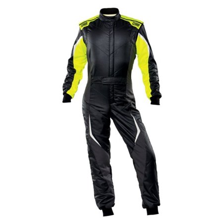 OMP Tecnica Evo Overall My21 Black/Yellow - Size 50 (Fia 8856-2018)