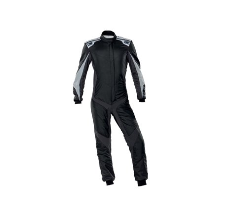 OMP One Evo X Overall Black/Silver - Size 46 (Fia 8856-2018)