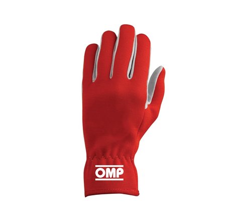 OMP Red Rally Gloves - Size L