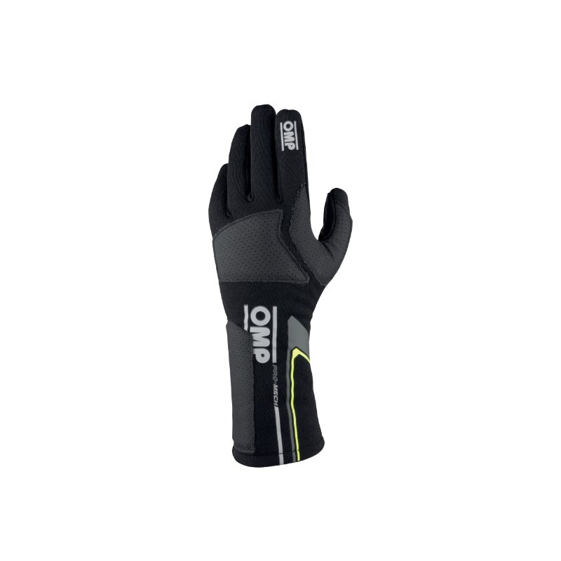 OMP Pro Mech Evo Gloves Black - Size L (Fia 8856-2018)