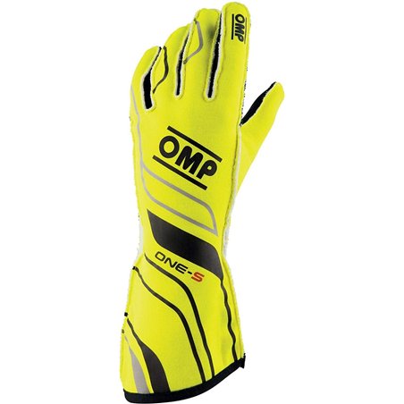 OMP One-S Gloves Fluorescent Yellow - Size Xs Fia 8556-2018