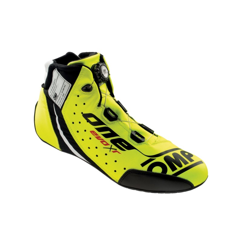 OMP One Evo X R Shoes Fluorescent Yellow - Size 40 (Fia 8856-2018)