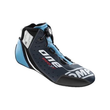 OMP One Evo X R Shoes Blue/Silver/Cyan - Size 47 (Fia 8856-2018)