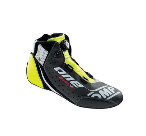 OMP One Evo X R Shoes Black/Silver/Fluorescent Yellow - Size 37 (Fia 8856-2018)