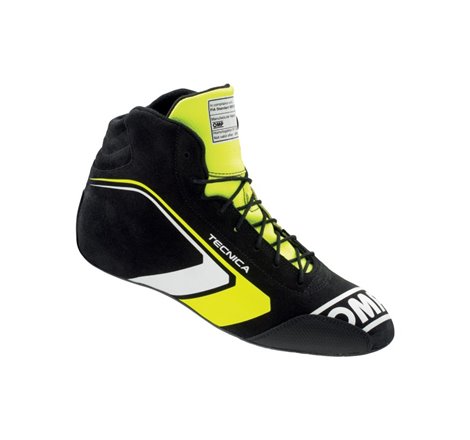 OMP Tecnica Shoes Black/Fluorescent Yellow - Size 38 (Fia 8856-2018)