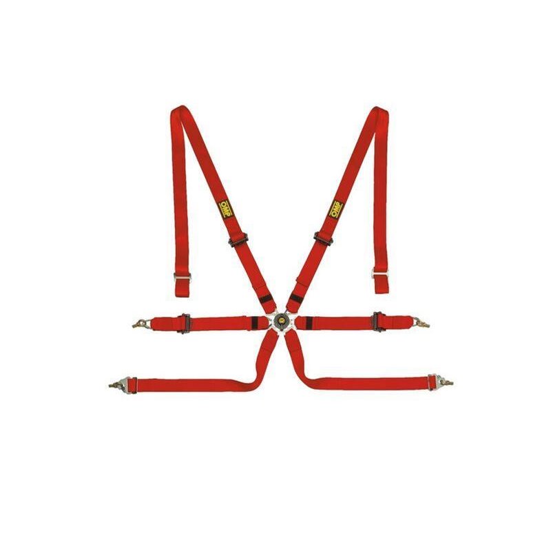 OMP Safety Harness One 2In Pull Up - Red (Fia 8853-2016)