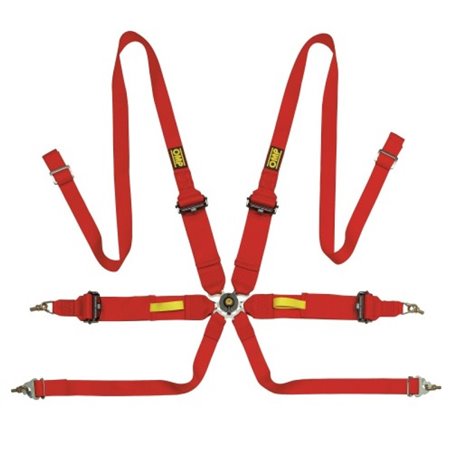 OMP Tecnica 3/2 Safety Harness - Red