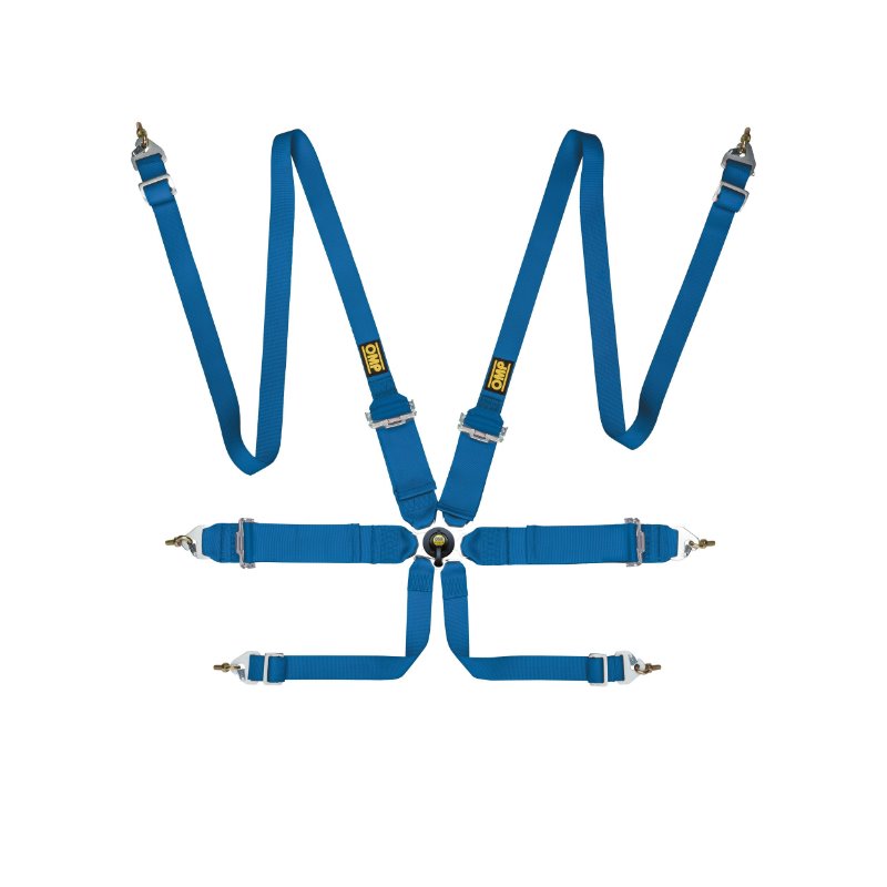 OMP First 3/2 Racing Harness Blue