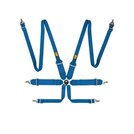 OMP First 3/2 Racing Harness Blue