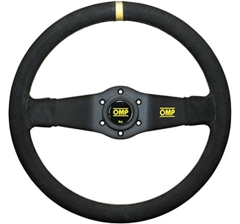 OMP Rally Dished Steering Wheel 350mm - Small Suede (Black)