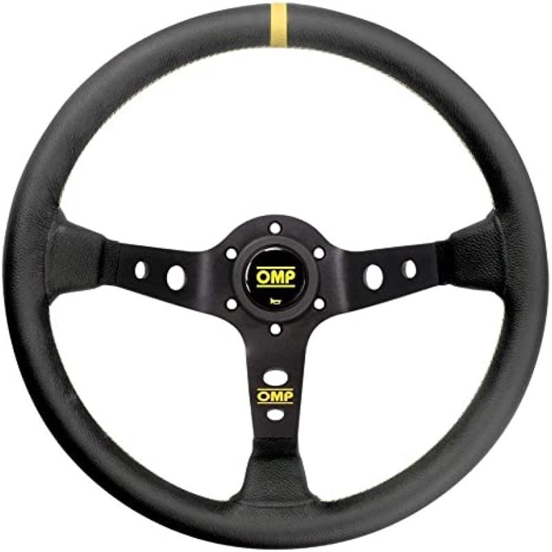 OMP Corsica Steering Wheel In Leather - Black