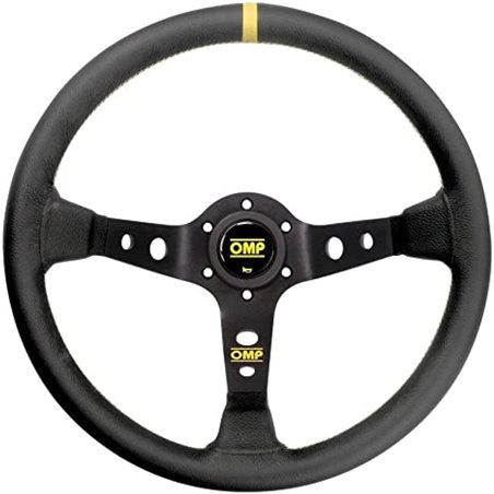 OMP Corsica Steering Wheel In Leather - Black