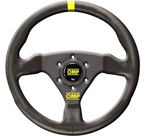 OMP Trecento Steering Wheel - Small Suede (Black) Leather