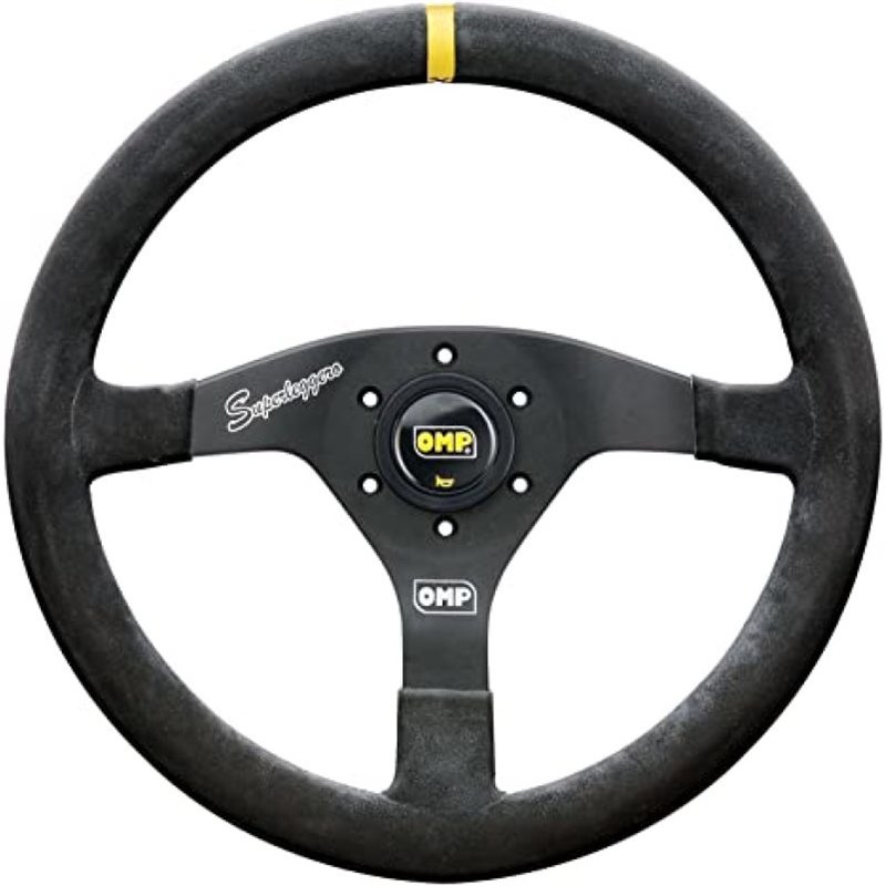 OMP Velocita Superleggero Suede Leather 350mm Diameter Steering Wheel Black