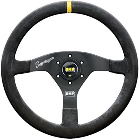 OMP Velocita Superleggero Suede Leather 350mm Diameter Steering Wheel Black