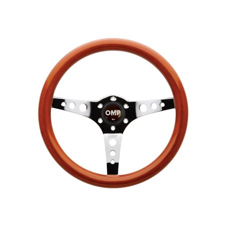 OMP Mugello Wooden Steering Wheel 360mm Handgrip Oval25X23mm