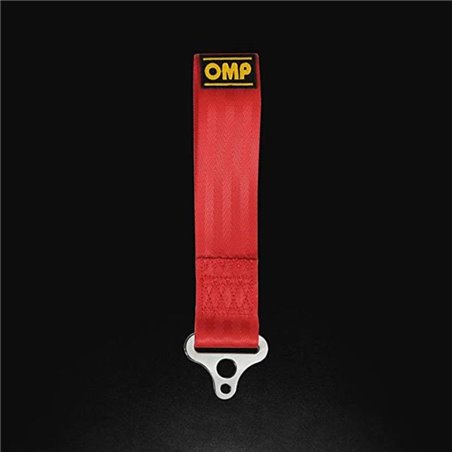 OMP Tow Hook Stainless Internal Diametre 100 mm - Medium Material (Red)