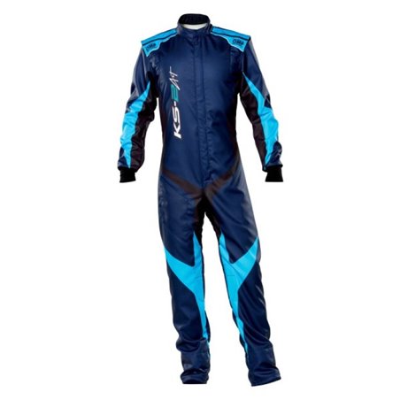 OMP KS-2 Art Suit Navy Blue/Cyan - Size 160 (For Children)