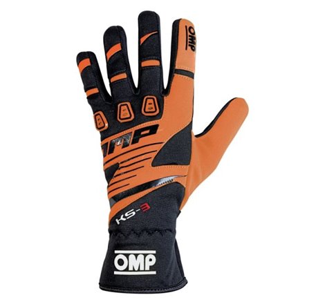 OMP KS-3 Gloves Orange/Black - Size 4 (For Children)