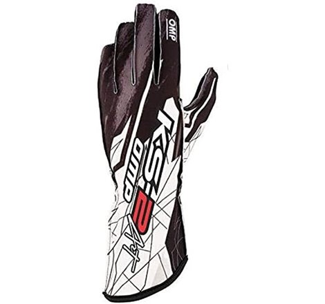 OMP KS-2 Art Gloves Black/White - Size XS