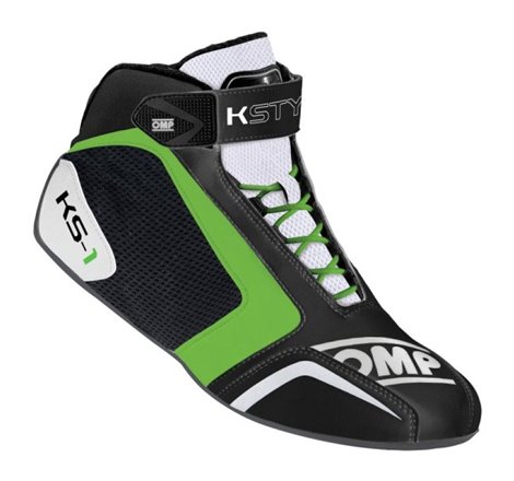 OMP KS-1 Shoes Black/White/Green - Size32