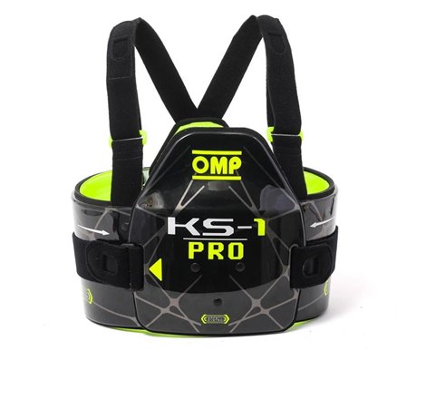 OMP KS-1 Pro Body Protection Black/Y - Size L Fia 8870-2018