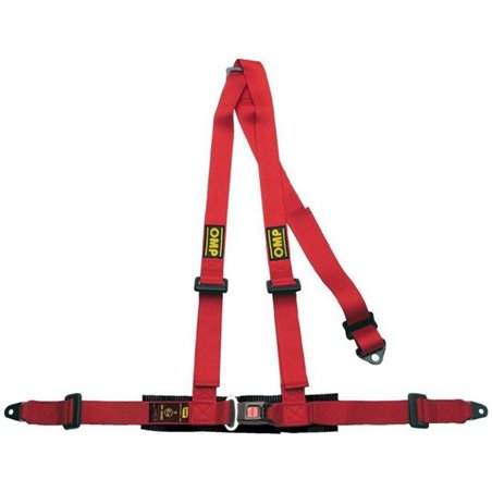 OMP 3 Point Harness - Red