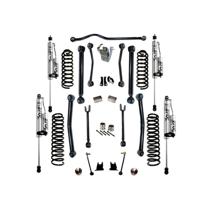 Superlift 07-18 Jeep Wrangler JK 4WD 4in Suspension Lift Kit w/ Fox 2.0 Res Shocks