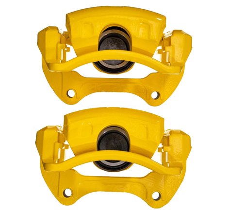 Power Stop 2011 Saab 9-5 Front Yellow Caliper w/Bracket (Pair)