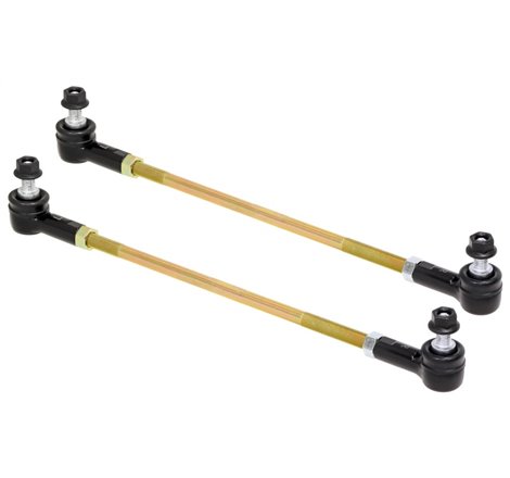 RockJock Adjustable Sway Bar End Link Kit 14in Long Rods w/ Sealed Rod Ends and Jam Nuts pair