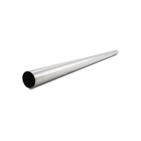 Vibrant 1.50in OD 304 Stainless Steel Brushed Straight Tubing