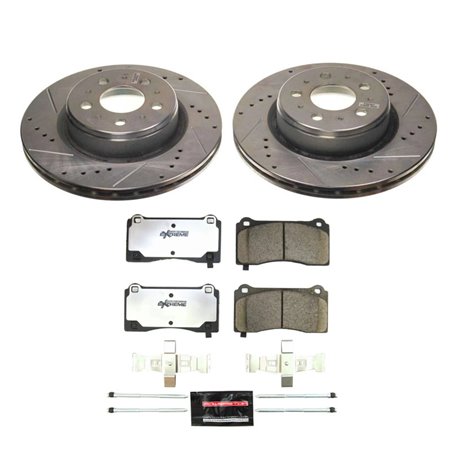 Power Stop 17-21 Tesla 3 Front Z26 Street Brake Kit