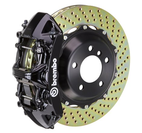 Brembo 12-14 328i (Excl. xDrive/M-Sport Brakes) Fr GT BBK 6 Pist Cast 355x32 2pc Rotor Drill-Black