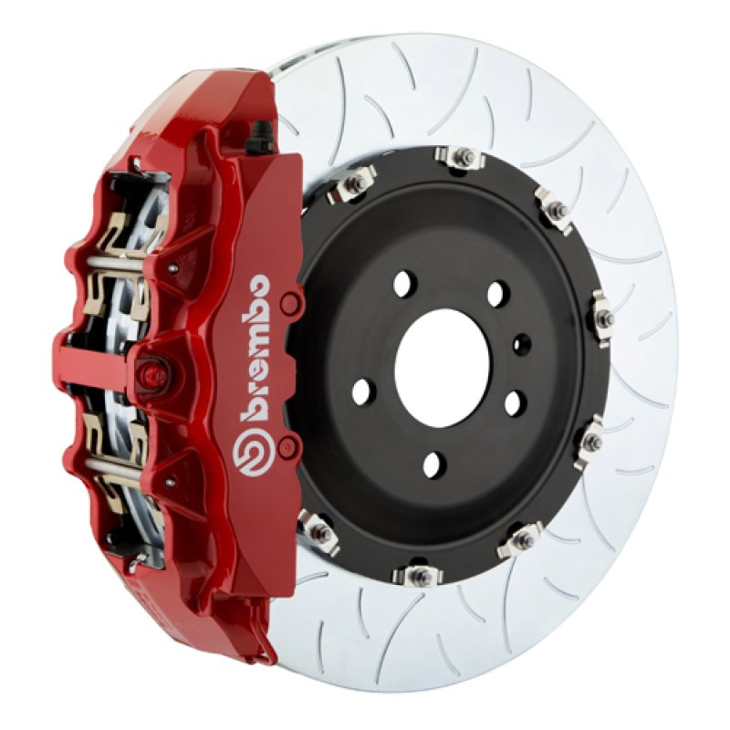 Brembo 08-14 Challenger SRT-8 Fr GT BBK 6Pis Cast 380x34 2pc Rotor Slotted Type3-Red