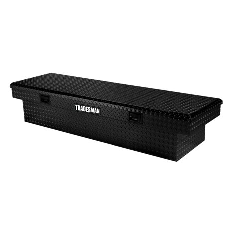 Tradesman Aluminum Economy Cross Bed Truck Tool Box (72in.) - Black