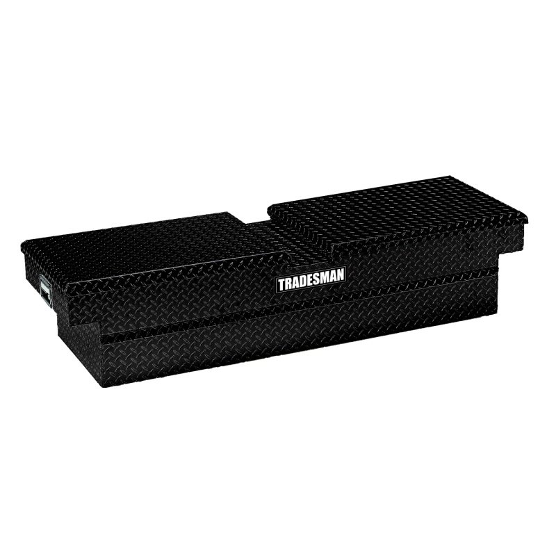 Tradesman Aluminum Economy Cross Bed Truck Tool Box (70in./Side Opening) - Black