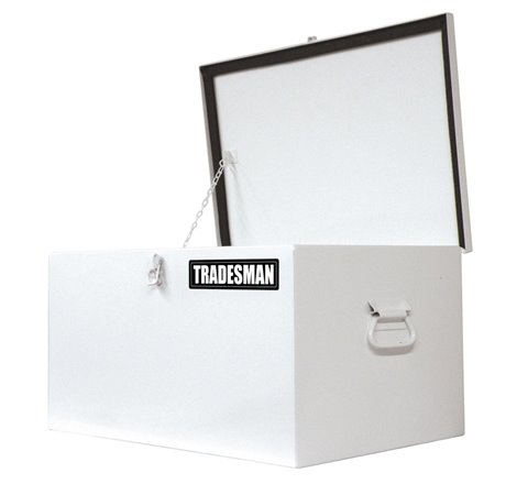 Tradesman Steel Job Site Box/Chest (Light Duty/Small) (24in.) - White