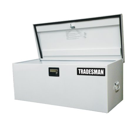 Tradesman Steel Job Site Box/Chest (Light Duty/Large) (42.75in.) - White