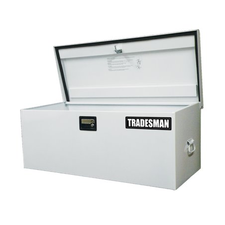 Tradesman Steel Job Site Box/Chest (Light Duty/Large) (42.75in.) - White