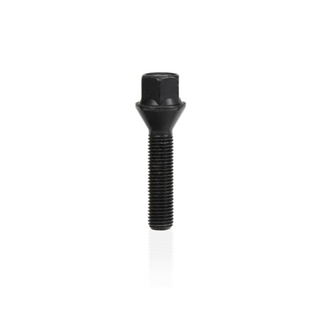 Eibach Wheel Bolt M12 x 1.5 x 43mm x 17mm Hex Taper-Seat - Black Finish