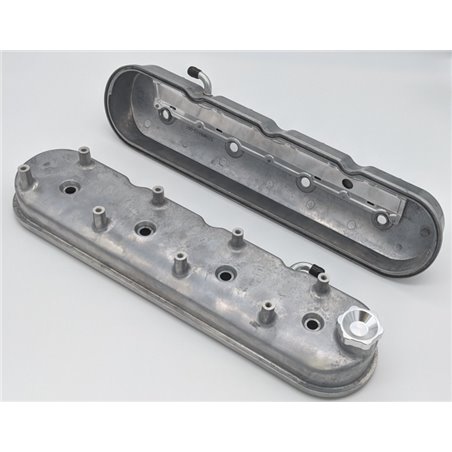 Granatelli 96-22 GM LS Tall Valve Cover w/Integral Angled Coil Mounts - Cast Finish